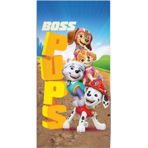 Patrula Cățelușilor Boss Pups prosop de baie, prosop de plajă 70x140cm