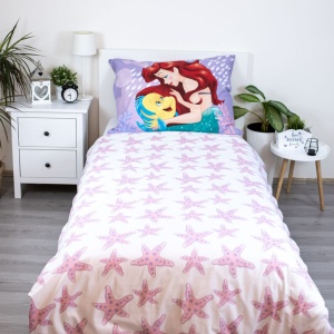 Prințesele Disney Ariel Pink set de lenjerie 140×200cm, 70×90 cm - Img 3