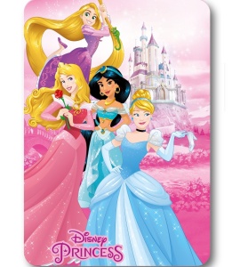 Prințesele Disney Castle pătură polar 100x140cm