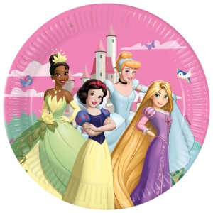 Prințesele Disney Create Your World farfurie de hârtie 8 buc 23 cm FSC