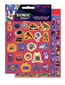 Sonic Ariciul Chaos Set de autocolante de 600 de bucăți