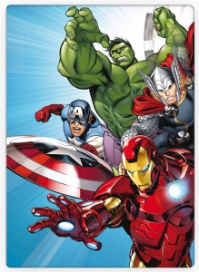 Avengers Light Blue pătură din fleece 100x140cm