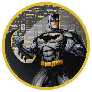 Batman City farfurie de hârtie set de 8 buc, 23 cm
