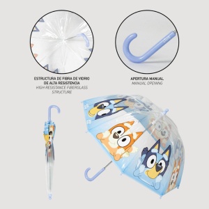 Bluey Puddle umbrelă transparentă pentru copii Ø71 cm - Img 4