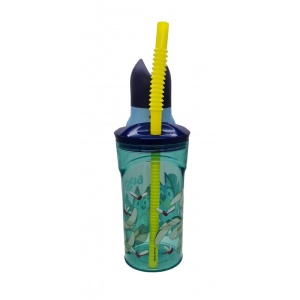 Bluey Splash Pahar cu pai din plastic 3D 360 ml - Img 3