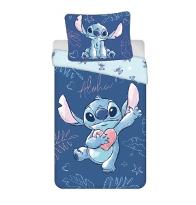 Disney Lilo și Stitch Aloha Blue lenjerie de pat 140×200cm, 70×90 cm