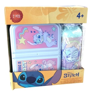 Disney Lilo și Stitch Blast set cutie de sandwich + sticlă de aluminiu