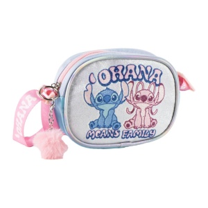 Disney Lilo și Stitch Ohana geantă de umăr sclipicioasă