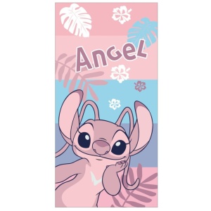 Disney Lilo și Stitch Pink prosop de baie, prosop de plajă 70x140cm (Uscare rapidă)