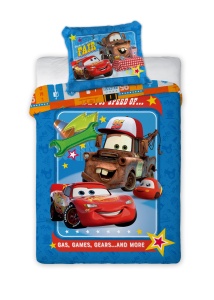 Disney Mașini Fair set de lenjerie de pat pentru copii 100×135cm, 40×60 cm