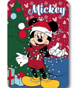 Disney Mickey Lights Pătură polară de Crăciun 100x140cm