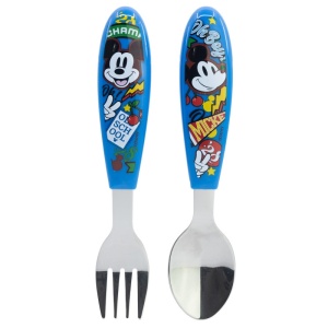 Disney Mickey True Champions set tacâmuri ergo din metal - 2 piese - Img 3