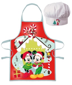 Disney Minnie and Mickey Set de șorț de Crăciun pentru copii, 2 piese