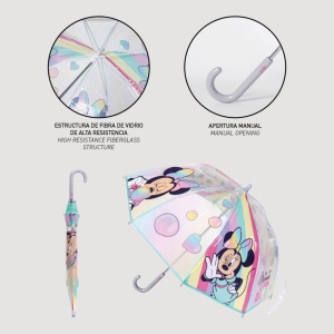 Disney Minnie Fun Days umbrelă transparentă pentru copii Ø71 cm - Img 3
