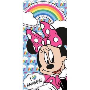 Disney Minnie Rainbows prosop de baie, prosop de plajă 70x140cm