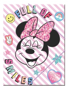 Disney Minnie Smiles Mapa A/4 cu elastic