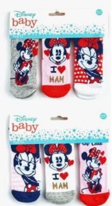 Disney Minnie șosete pentru bebeluși 0-12 luni