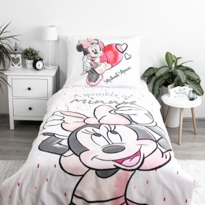 Disney Minnie White lenjerie de pat 140×200cm, 70×90 cm - Img 2
