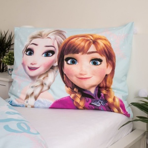 Disney Regatul de gheață Light Blue set de lenjerie de pat 140×200cm, 70×90 cm - Img 4