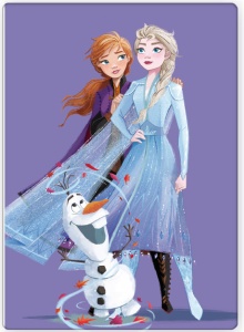 Disney Regatul de gheață Purple pătură din fleece 100x140cm