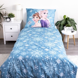 Disney Regatul de gheață White Snowflake așternut de pat pentru copii 100×135 cm, 40×60 cm - Img 3