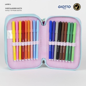 Gabby's Dollhouse Rainbow penar echipat cu 3 compartimente - Img 4