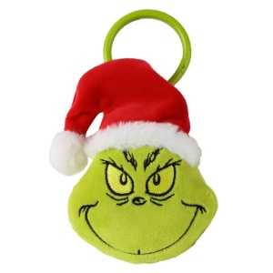 Grinchul Green Figurină 3D din pluș cu agățătoare, decor pentru geantă 14 cm