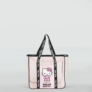 Hello Kitty Geantă de plajă transparentă premium 62 cm - Img 3