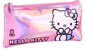 Hello Kitty Pink Iridescent trusă de toaletă pentru copii, penar