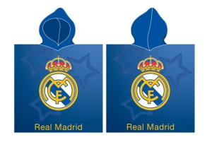 Real Madrid Star poncho prosop de plajă 55x110 cm (Fast Dry)