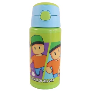 Stumble Guys All Day sticlă de aluminiu cu pai și cârlig 500 ml