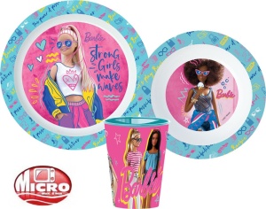 Barbie Stylish set de veselă, set micro plastic, cu cană 260 ml
