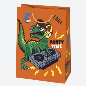 Colorat Party Pungă cadou de hârtie pentru băieți, 23x32x11 cm - Img 2