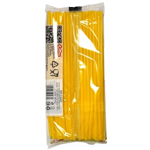 Colorat Yellow paie din plastic 50 buc - Img 3