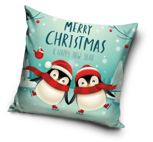 Crăciun Penguins husă de pernă 40x40 cm