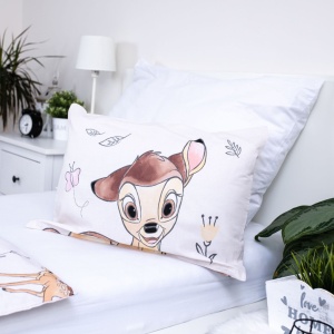 Disney Bambi Beige lenjerie de pat pentru copii 100×135cm, 40×60 cm - Img 4