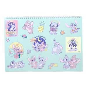 Disney Lilo și Stitch Blast Caiet de schițe A/4 cu spiră și autocolante, 40 pagini - Img 3