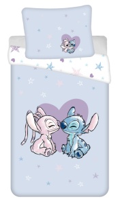 Disney Lilo și Stitch Heart lenjerie de pat 140×200cm, 70×90 cm