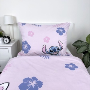 Disney Lilo și Stitch Pink lenjerie de pat 140×200cm, 70×90 cm - Img 3