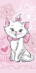 Disney Marie Aristocat prosop de baie, prosop de plajă 70x140cm