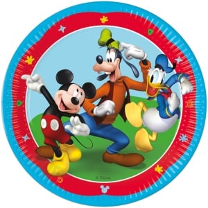 Disney Mickey Rock the House farfurie din hârtie 8 buc 23 cm FSC
