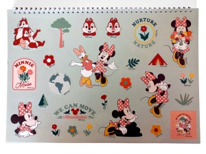 Disney Minnie Nomadic Spirit Caiet de schițe spiral A/4 cu 40 de foi și autocolante - Img 3