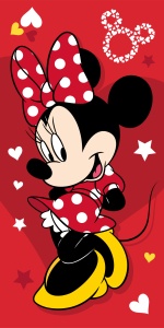 Disney Minnie Pretty in Red prosop de baie, prosop de plajă 70x140cm