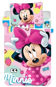 Disney Minnie Tidy lenjerie de pat pentru copii 100×135 cm, 40×60 cm
