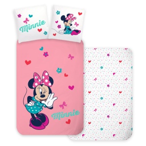 Disney Minnie Whisper set de lenjerie de pat 140×200cm, 70×90 cm