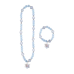 Disney Regatul de gheață Snowflake set de colier și brățară cu mărgele - Img 2