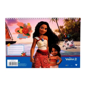Disney Vaiana Big Sis Bloc desen spiral A/4, 30 de pagini