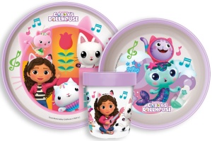 Gabby's Dollhouse Wonderland set de masă anti-alunecare, set micro plastic