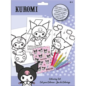 Hello Kitty Kuromi set de colorat cu autocolante