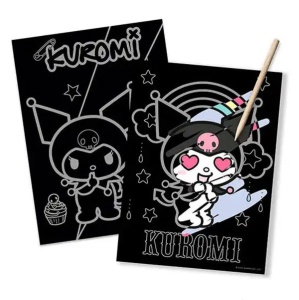 Hello Kitty Kuromi set gravură scratch - Img 2